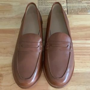 J Crew Ryan Penny Loafers in Tan Size 7.5